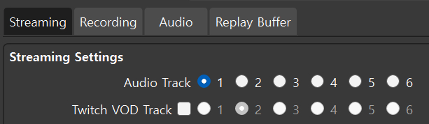 OBS Stream Audio Track